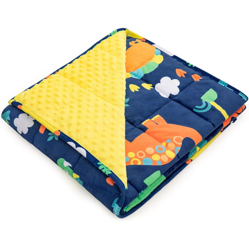 Kids dinosaur weighted blanket
