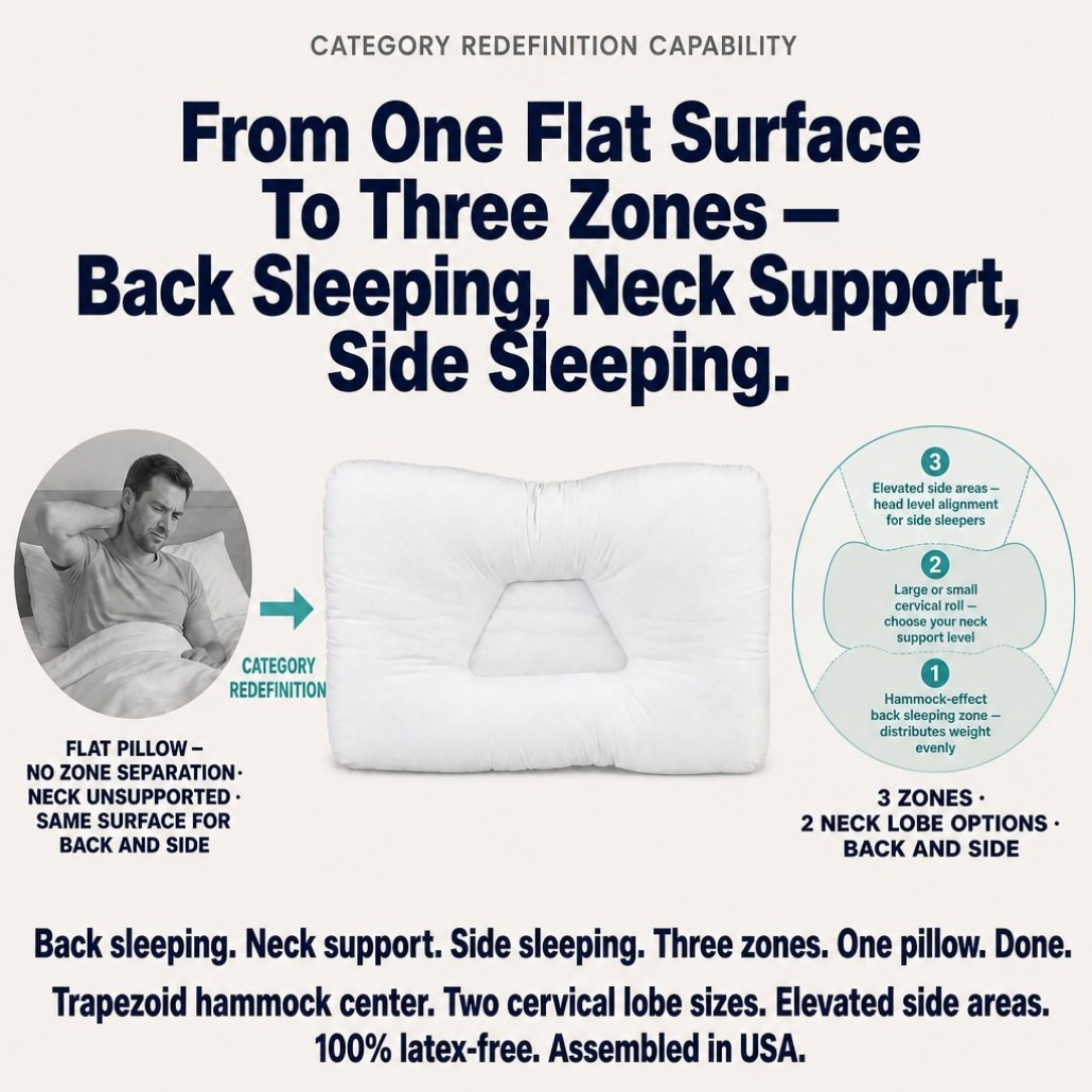 3-Zone Cervical Pillow