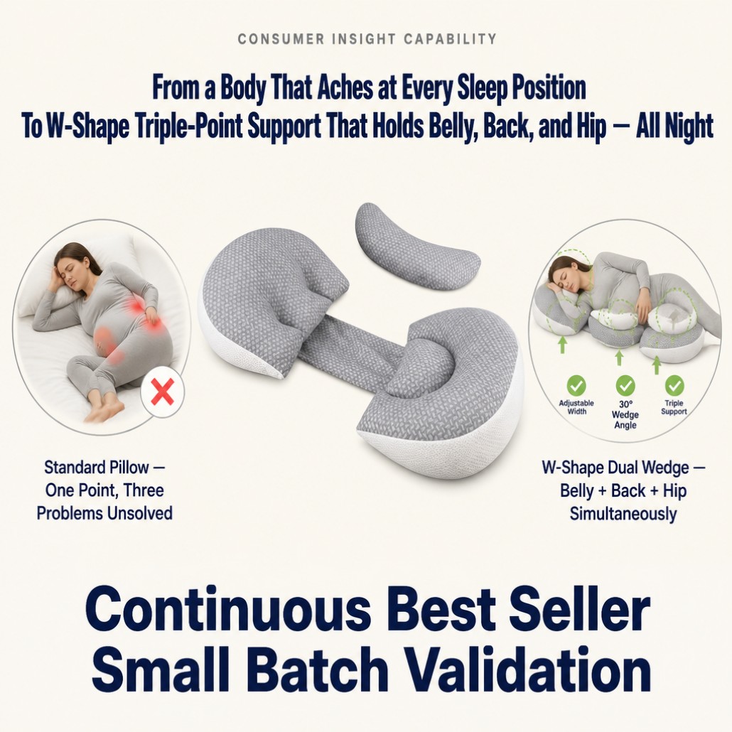 W Shape Pregnancy Pillow