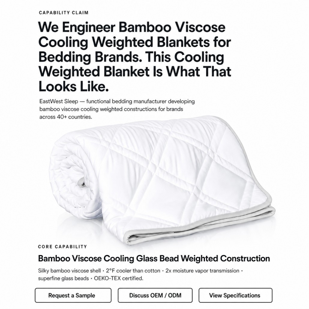 bamboo weighted blanket