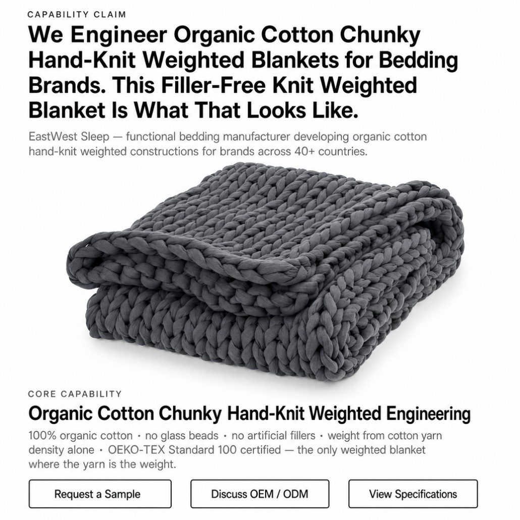 chunky knit weighted blanket