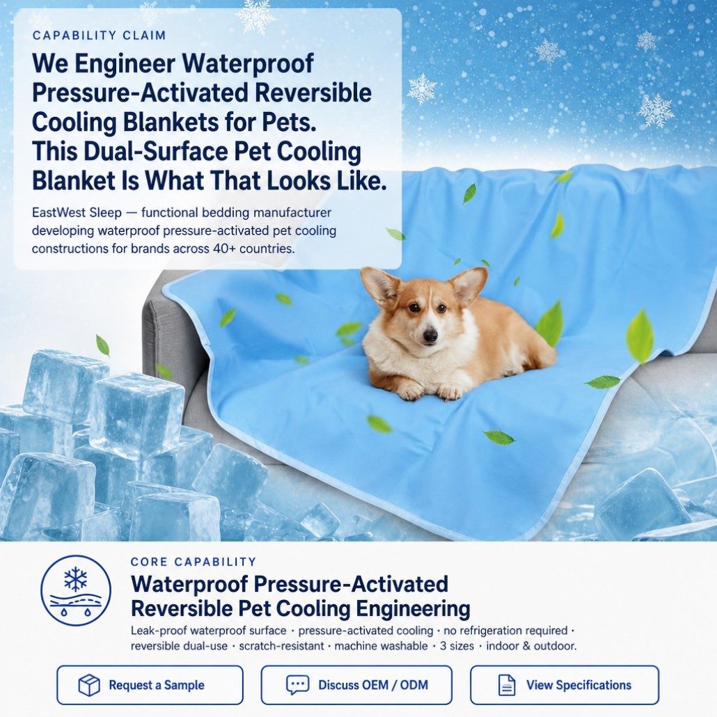 waterproof dog cooling blanket reversible