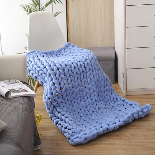 all cotton knitted children's blanket